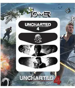 خرید برچسب لایت بار دسته پلی استیشن ۴ طرح Uncharted - گجت کالا |بهترین سایت فروش کنسول بازی پلی استیشن و لوازم جانبی ارزان