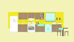 پس زمینه آشپزخانه موهو