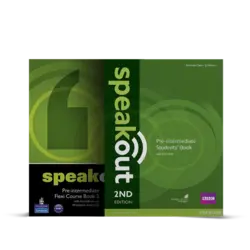 کتاب زبان انگلیسی ویژه بزرگسال در دو جلد کتاب مجزا Speak out Pre-intermediate Students And Workbook + CD