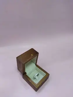 جعبه انگشتر چوبی پتینه