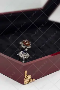 کلکسیون انگشتر چوبی جواهر