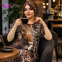 بلوز آستین کیمونو لش و شورتک جیب دار طرح رعد و برق