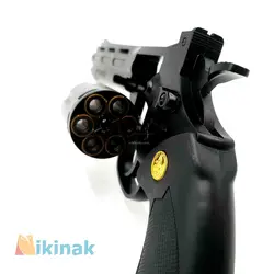 تفنگ هفت‌ تیر فلزی pythone 357 تیر ژله‌ای