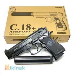 تفنگ ساچمه ای فلزی مدل +C.18 با صدا خفه کن