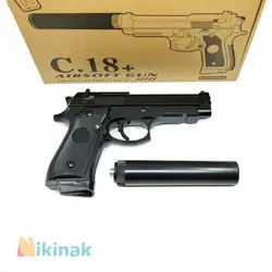 تفنگ ساچمه ای فلزی مدل +C.18 با صدا خفه کن