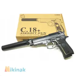 تفنگ ساچمه ای فلزی مدل +C.18 با صدا خفه کن