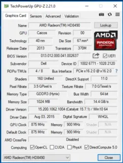 گرافیک استوک 1 گیگ AMD Radeon HD 8490