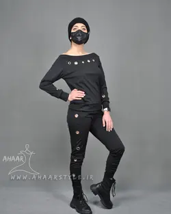 ست بلوز شلوار اسلش پانچی  S018