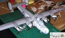 نقشه ماكت هواپيما ملخي B24 US Navy