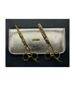 ست قیچی جگوار طلایی ( کات و کوتاهی - پیتاژ - LF-606G)