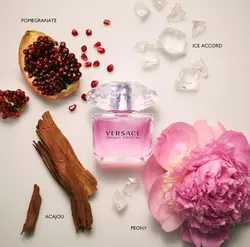 تستر اورجینال ادوتویلت زنانه ادکلن ورساچه صورتی-برایت کریستال (90میل)