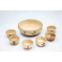 ظرف میوه چوبی مدل نامنظم بامبو جار کد KaMICHNaC1