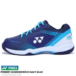 کفش بدمینتون یونکس YONEX POWER CUSHION 65 X3-NAVY BLUE - بدمینتون ایران