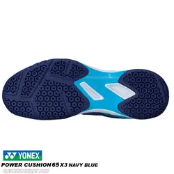 کفش بدمینتون یونکس YONEX POWER CUSHION 65 X3-NAVY BLUE - بدمینتون ایران