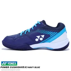 کفش بدمینتون یونکس YONEX POWER CUSHION 65 X3-NAVY BLUE - بدمینتون ایران