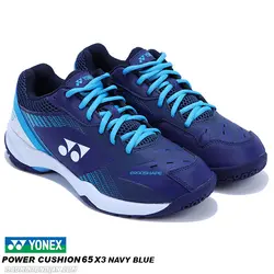 کفش بدمینتون یونکس YONEX POWER CUSHION 65 X3-NAVY BLUE - بدمینتون ایران