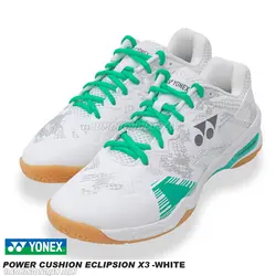 کفش بدمینتون یونکس YONEX POWER CUSHION ECLIPSION X3 - WHITE - بدمینتون ایران