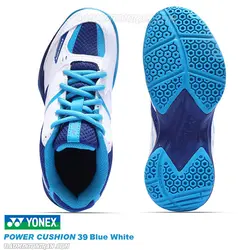 کفش بدمینتون یونکس YONEX POWER CUSHION 39 Blue White - بدمینتون ایران