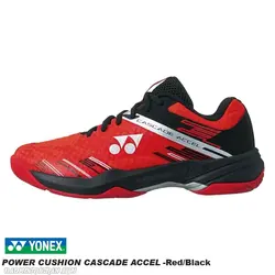 کفش بدمینتون یونکس YONEX POWER CUSHION CASCADE ACCEL - Red Black - بدمینتون ایران