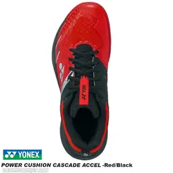 کفش بدمینتون یونکس YONEX POWER CUSHION CASCADE ACCEL - Red Black - بدمینتون ایران