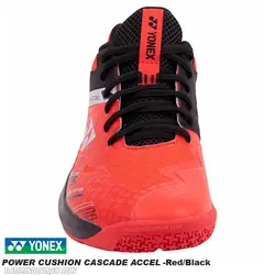 کفش بدمینتون یونکس YONEX POWER CUSHION CASCADE ACCEL - Red Black - بدمینتون ایران