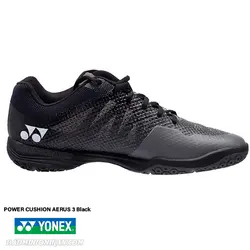 کفش بدمینتون یونکس YONEX POWER CUSHION AERUS 3 Black - بدمینتون ایران