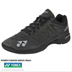 کفش بدمینتون یونکس YONEX POWER CUSHION AERUS 3 Black - بدمینتون ایران