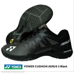 کفش بدمینتون یونکس YONEX POWER CUSHION AERUS 3 Black - بدمینتون ایران