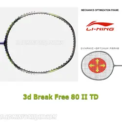 راکت بدمینتون لینینگ Lining 3d Break Free 80 II TD - بدمینتون ایران