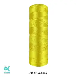 ابریشم سایز 6 زرد AA047