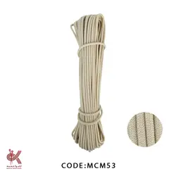 قیطان مغزدار کرم 6 میل کتان MCM53