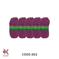 کاموا لیف بهاره بسته 5 تایی ارغوانی 002