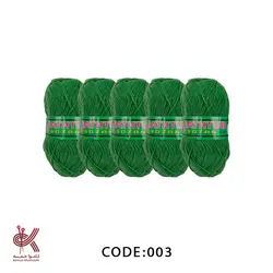 کاموا لیف بهاره بسته 5 تایی سبز 003