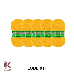 کاموا لیف بهاره بسته 5 تایی زرد 011