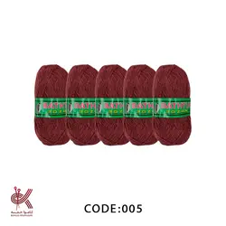 کاموا لیف بهاره بسته 5 تایی قرمز اسپرت 005