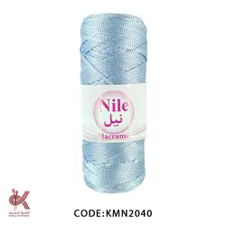 مکرومه دو سوزنه آبی آسمانی KM2040