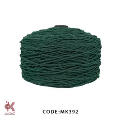 مکرومه کتان 3میل تابیده سبز MK392