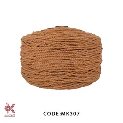 مکرومه کتان 3میل تابیده شتری MK307