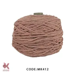 مکرومه کتان 4 میل تابیده کالباسی MK412