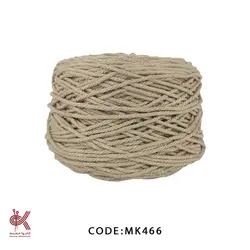 مکرومه کتان 4میل تابیده نسکافه ای MK466