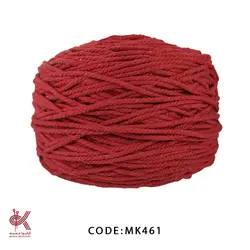 مکرومه کتان 4 میل تابیده قرمز MK461