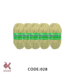 کاموا لیف بهاره بسته 5 تایی خاکی 028