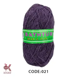 کاموا لیف بهاره بنفش تیره 021