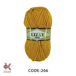 لیزای میدی پشمی خردلی 206