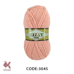 لیزای میدی پشمی صورتی روشن 3045