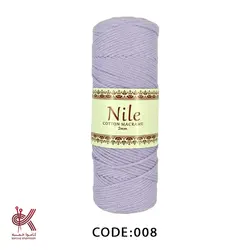 مکرومه کتان دو سوزنه - یاسی 008