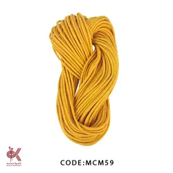 قیطان مغزدار پرتقالی 6 میل کتان MCM59