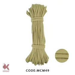 قیطان مغزدار سدری روشن 6 میل کتان MCM49