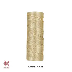 نخ قلاب بافی (ابریشم) سایز 15-امین - کرم گلبهی - AA38