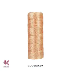 نخ قلاب بافی (ابریشم) سایز 15-امین - گلبهی - AA39